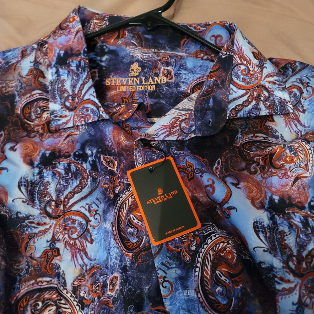 Steve Land designer Shirt Never worn.